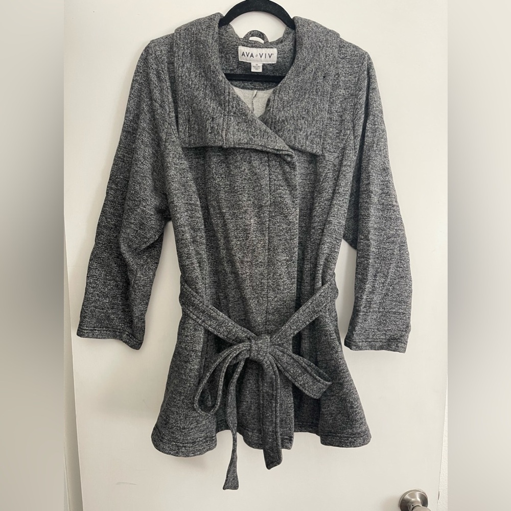 Ava & Viv Dark Gray Heather Coat